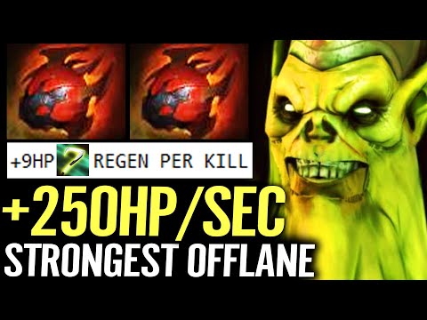 🔥 2x Hearts NECROPHOS WTF +250 HP/SEC Regen — 100% Strongest Offlane by Faith Bian Dota 2 Pro