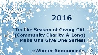 Pine Notes~2016 Community Charity Along~Tis Season of Giving~WINNER!