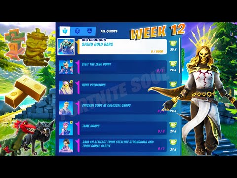 Fortnite All *LEAKED* Week 12 Legendary & Epic Quests(Challenges) Guide - Chapter 2 Season 6