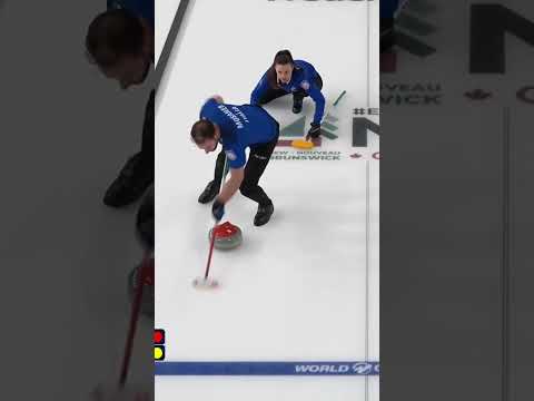 Game saver by Italy! 🇮🇹 #curling #olympics #sports