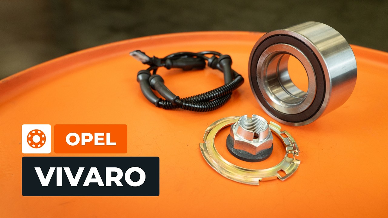 Byta hjullager fram på Opel Vivaro A skåpbil – utbytesguide