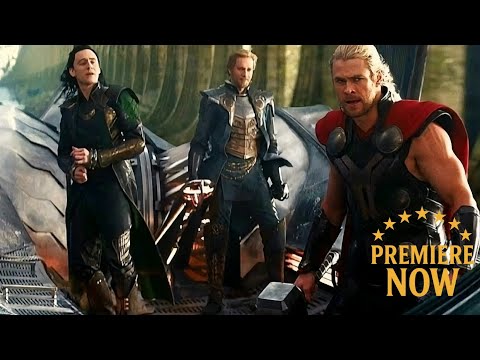 Thor Flying a Ship - Escape From Asgard (Scene) Thor: The Dark World (2013) Movie