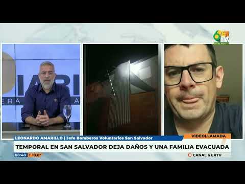 Leonardo Amarillo - Temporal en San Salvador deja daños y una familia evacuada