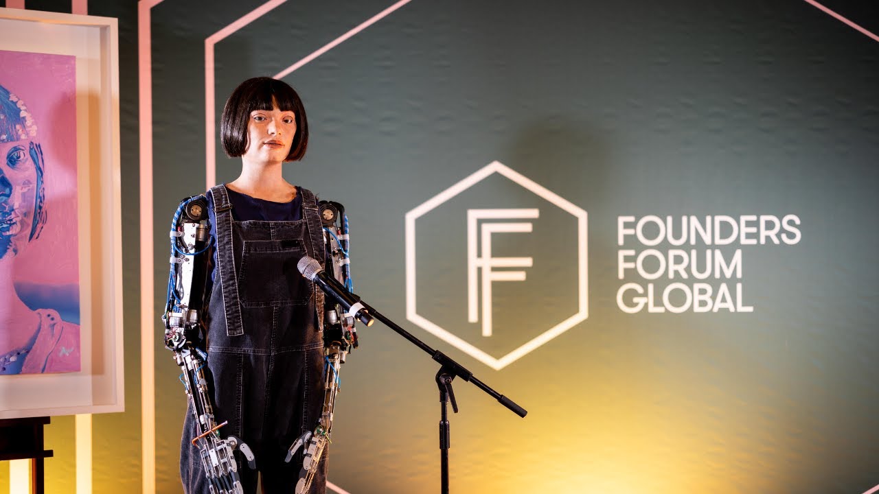FF Global 2024 l Meet Ai-Da - the world's first ultra-realistic humanoid robot artist