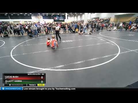 63 Lbs Cons. Round 2 - Elliott Harris, AL Vs Lucas Bush, IL 1d83