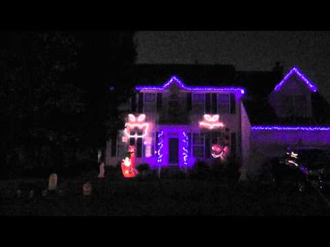 Radioactive Halloween Light Show 2014