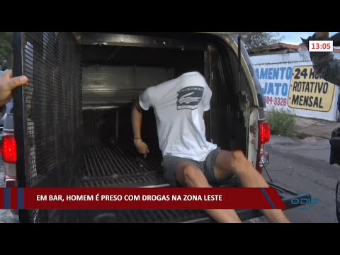 Em bar na zona leste, homem é preso com drogas 14 01 2022