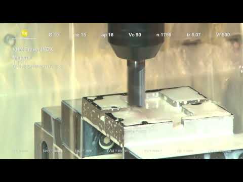 VHM Fräser GP INOX fräst in Material 1 4571 X6CrNiMoTi17 12