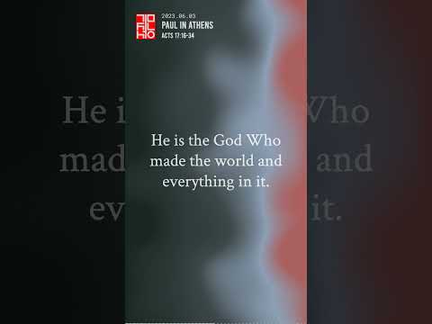 Acts 17:16-34 Paul in Athens