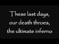 Doomsday - Lyrics [HD] 
