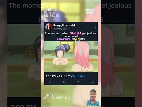 The Moment When Sakura Get Jealous Because Of Hinata 😂 #naruto #shorts #hinata #anime #comedy