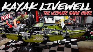 Custom Kayak Livewell Install with Tackle Storage and More.... Kayak DIY 2023