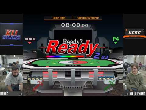 KSCS @ KU SSBM - Denec (Marth) Vs. KU | Liekand (Marth) Losers Semis