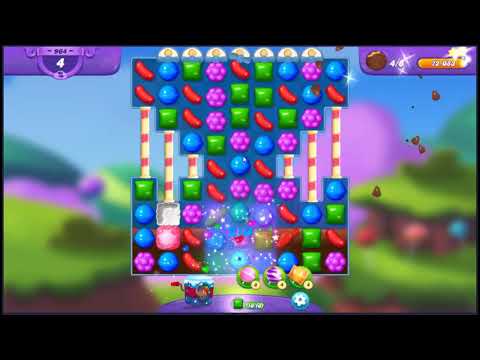 Candy Crush Friends Saga Level 964 - NO BOOSTERS 👩‍👧‍👦 | SKILLGAMING ✔️