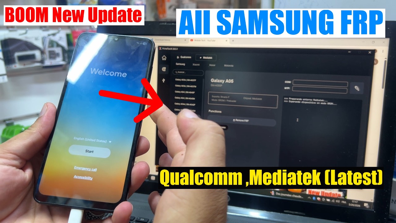 All Samsung FRP Bypass Tool 2026, Remove Google Account | FRP Unlock A04/A04e/A05/A06/A05s/A23/A02s 