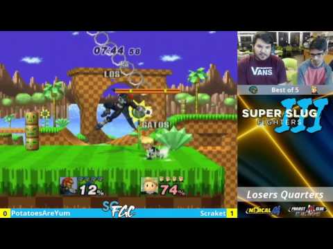 “Super Slug Fighters III” – PotatoesAreYum (Ganon) v. Scraket (Lucas) – Losers Quarters