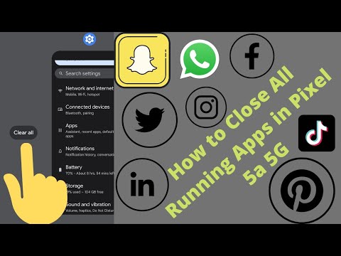 How to Close All Running Apps in Google Pixel 5a 5G (Android 12) - Close All Open Apps