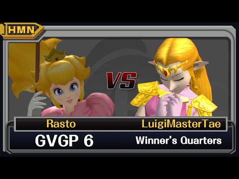 GVGP 6 Melee - Rasto (Peach) vs. Luigi Master Tae (Zelda, Young Link)