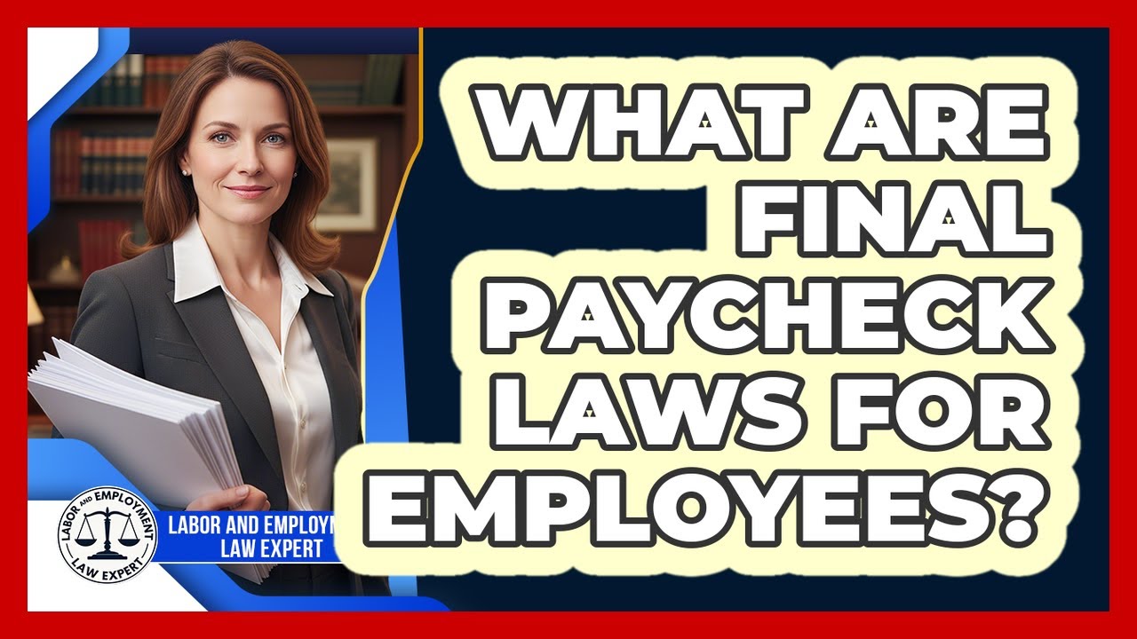 What Are Final Paycheck Laws For Employees?