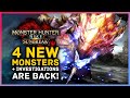 Monster Hunter Rise Sunbreak - 4 NEW MONSTERS! Investigations Return & Title Update 1 Date Revealed!