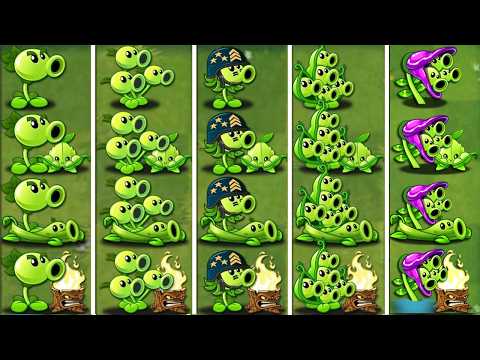 Random 6 Best PEA & Support Plants Battlez - Who WIll WIn? - PVz 2 Plant vs Plant