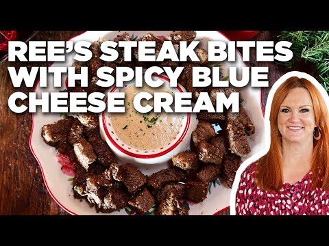Ree Drummond's Steak Bites with Spicy Blue Cheese Cream | The Pioneer Woman | Food Network