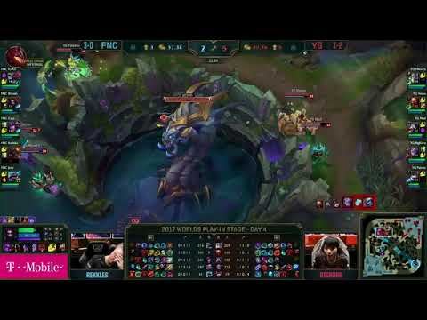 FNC (Rekkles Tristana) VS YG (BigKoro Varus) Highlights - 2017 World Championship Play-In D4