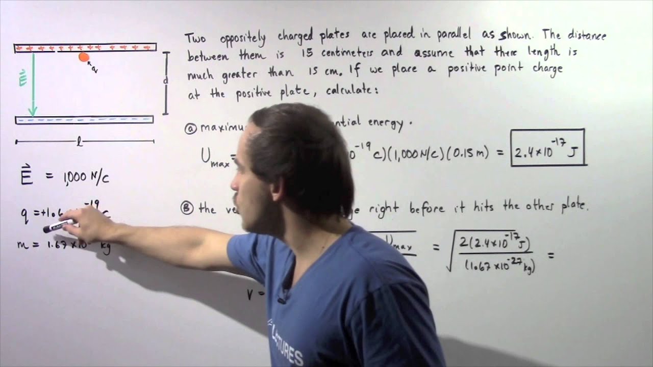 Electric Potential Energy Example