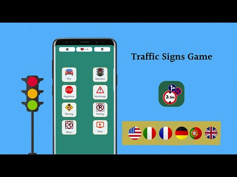 Traffic Signs Game: Road sign video