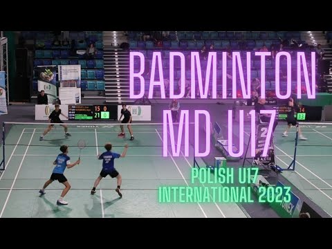 Polish U17 International Badminton 2023 MD Puhakka-Pitkänen vs. Rodrigues (POR) -Vilpisauskas (LTU)