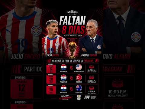PARTIDOS DE PARAGUAY EN EL MUNDIAL 2026⚽ #paraguay #mundial #futbol #shorts #viral #fifa #football