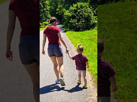 Andrea & Heléna strolling through beautiful Black Mountain, NC 🌲💕 #FamilyTime #BlackMountain #usa