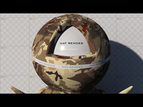 3ds Max Vray Realistic Camo Fabric Material