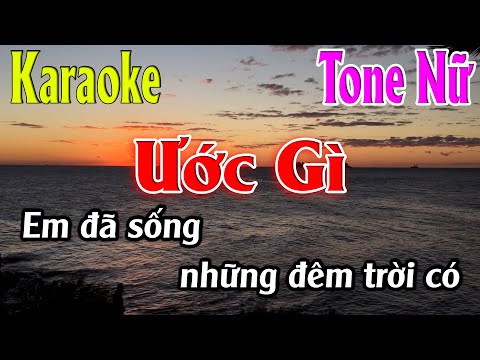 Ước Gì Karaoke Tone Nữ ( Em ) Karaoke Lâm Organ - Beat Mới