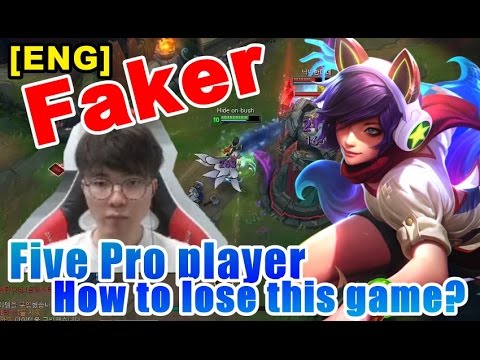 Faker Ahri Mid with SKT T1 Bang Blank Huni S7 vs TwisteFate - Stream Highlights English
