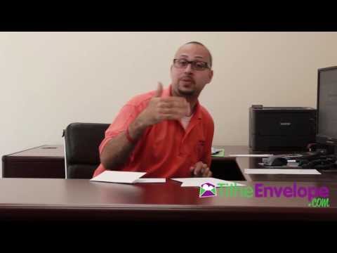 Tithe Envelope Tutorial
