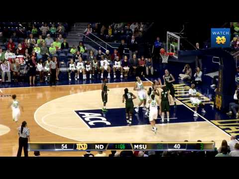 Irish 81, Spartans 62 - Notre Dame Women's Basketball