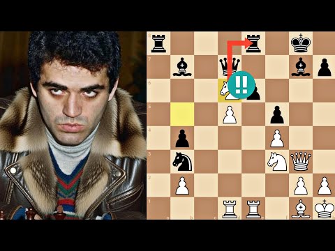 The Most Beautiful Sacrifice Ever by Young Garry Kasparov!
