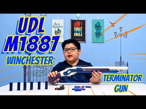 UDL M1887 Winchester Nerf Blaster Shell Ejecting | M1887 Shotgun | Terminator Winchester #toyguns