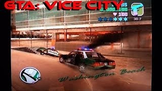 GTA: Vice City on PS2. Played for laughs with commentary.