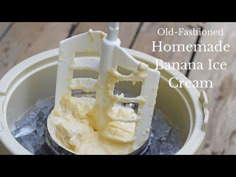 Old-Fashioned Homemade Banana Ice Cream