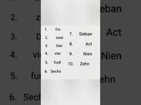 German Numbers #germany #learngerman #learnGermanAditya
