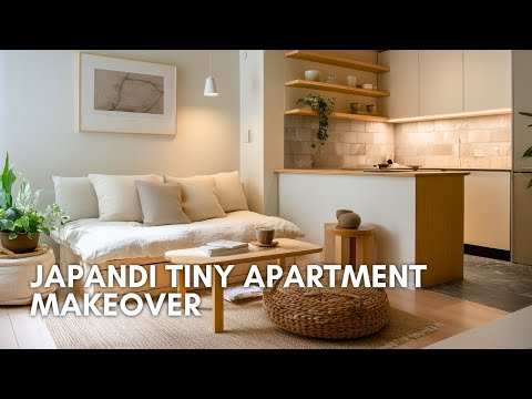 Japandi Tiny Apartment Makeover | Minimalist Decor Ideas for Small Modern Spaces