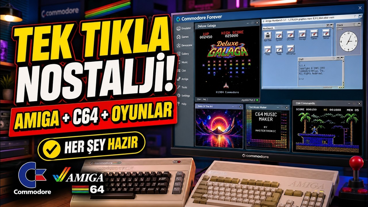 Commodore Forever İle Onbinlerce Oyun! | C64, VIC-20 ve PET Emülatörü