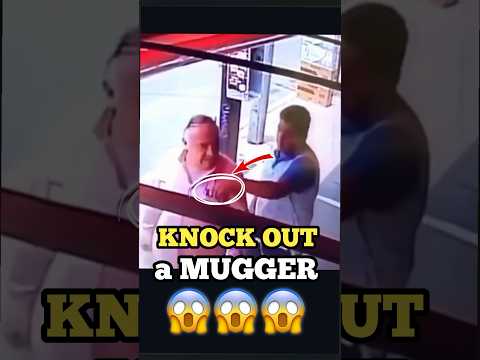 Street KO Defense.| Drop the Robber. #boxing #martialarts #karate #mma #kravmaga #fight #fighter#fyp