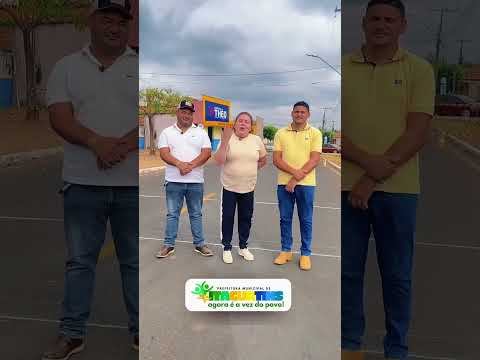 Prefeito Vitor da Reis vistoria construção de faixa elevada na rua Deoclesiano Amorim, em Itaguatins