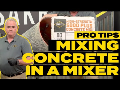 Pro Tips: How to Mix Concrete In A Mixer | Concrete 101 | DIY Project Guide