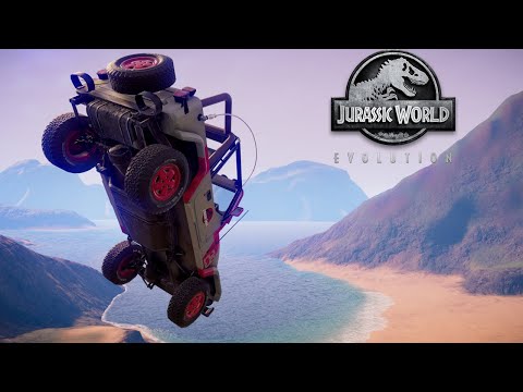 Jeep Stunts - If you haven't tried this! You're missing all the fun in Jurassic World Evolution