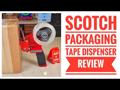 How To Use The Best Packing Tape Dispenser by Scotch Packaging Tape Review