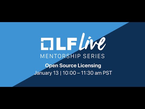Mentorship Session: Open Source Licensing
